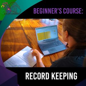 Beginners course:1.2 record keeping: (40.09)
